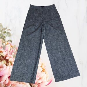 Charles Youssef Wide Wide Leg Pants Y2K VTG Heather Grey Sz 8 Made In USA